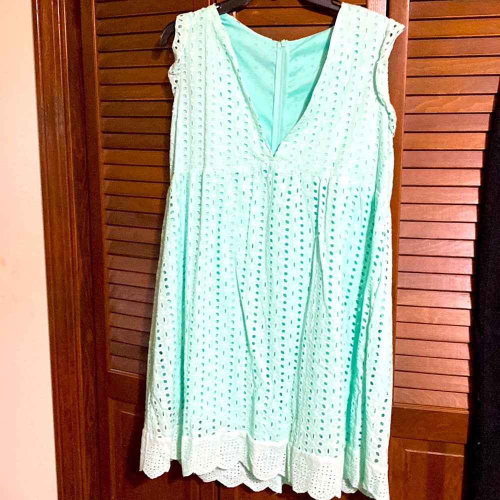 Great summer dress  light green color. NWOT shorts under dress